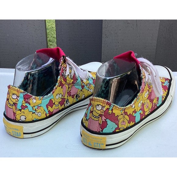 The Simpsons x Converse Maggie Lisa Ox Sneaker Shoes Sz Women 8 Men 6 Unisex - Picture 5 of 14